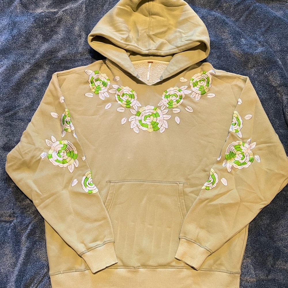 Free People/We the Free Embroidered Floral Hoodie!